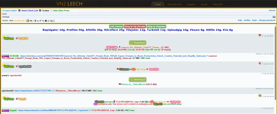 Vnz-leech Diễn đàn Vnz-leech
